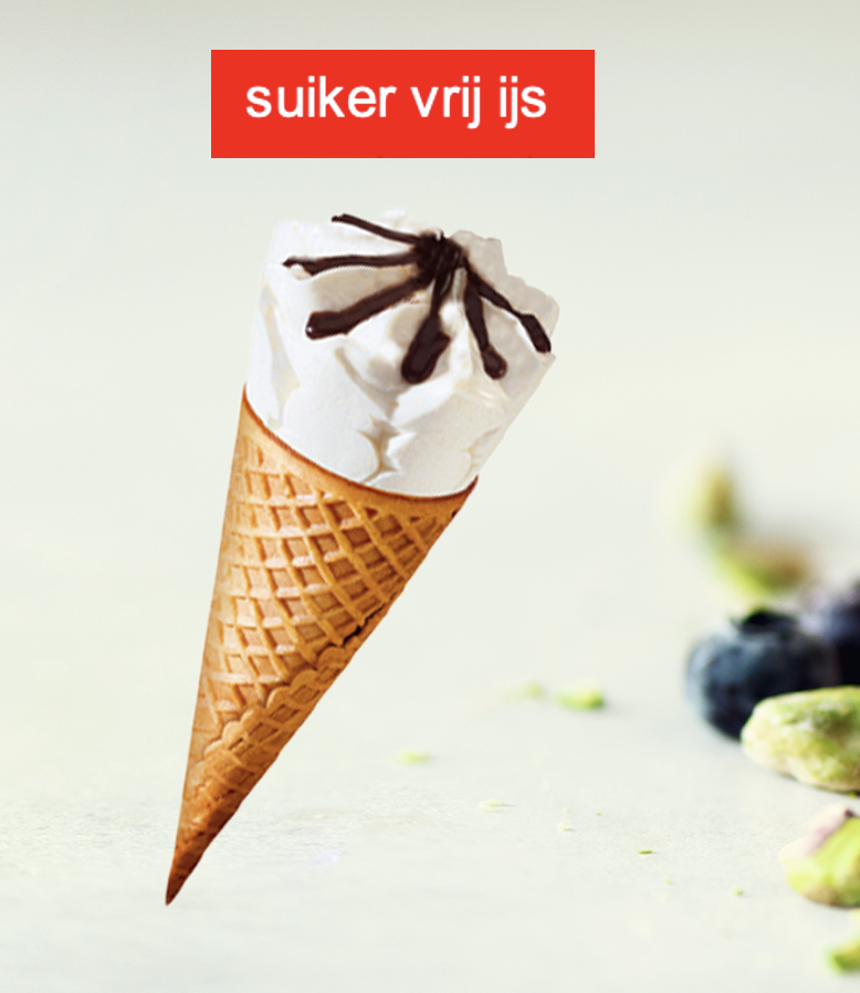 IJshoorntje Dame Blanche met Zoetstof 6x120 ml "de Diepvriesman"