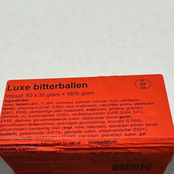 Bitterballen de luxe 60 x30 gram 1800 gram - Afbeelding 3