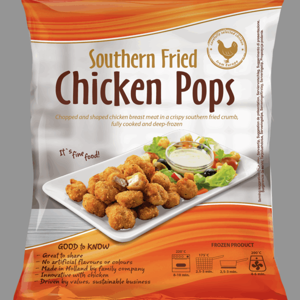 Chicken Pops Southern Fried  5 x 1 kilo **HALAL**