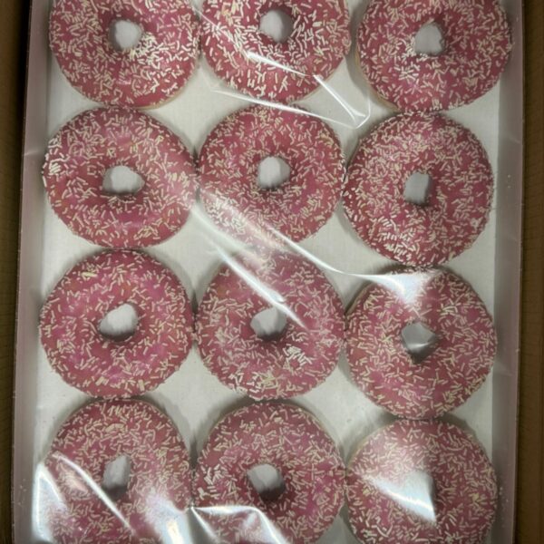 Pink Donuts 36 stuks  (3 trays met 12 roze donuts) - Afbeelding 2