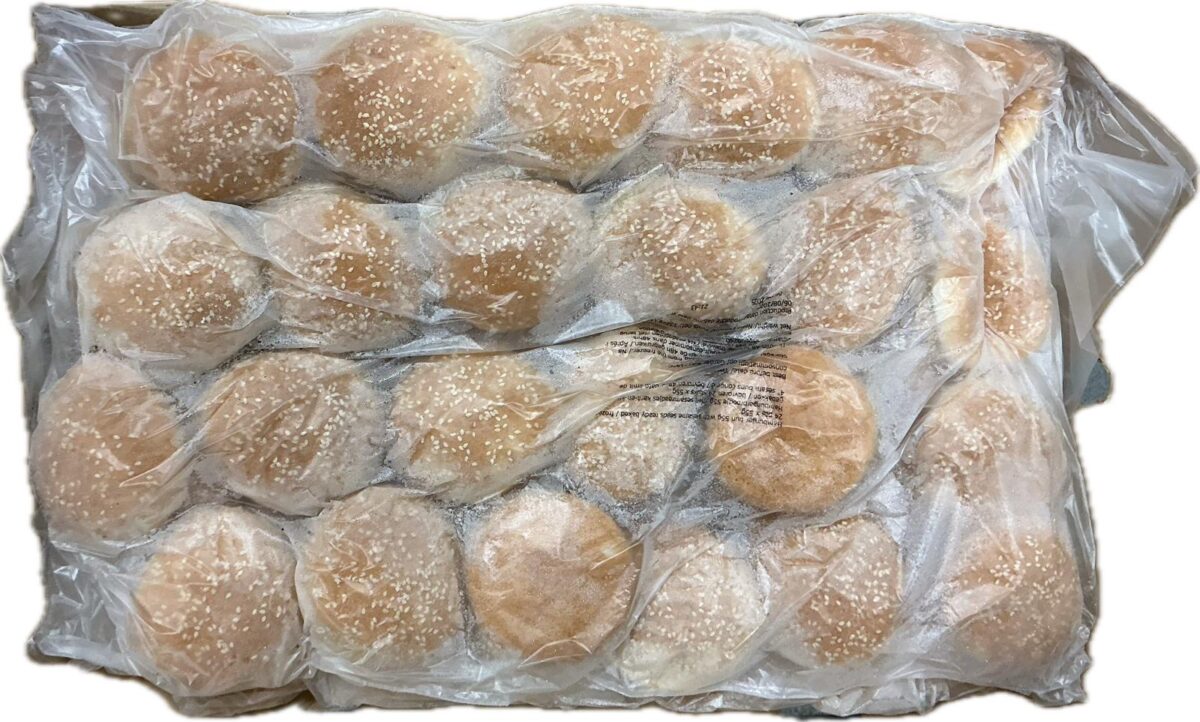 Sesam hamburgerbroodje 48x55 gram