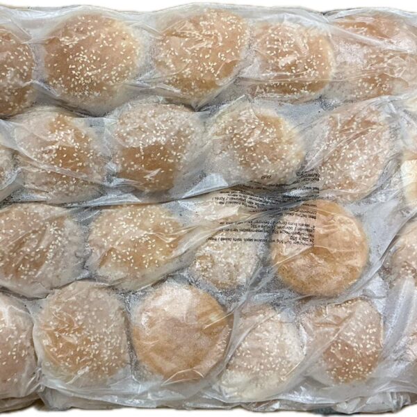 Sesam hamburgerbroodje 48x55 gram - Afbeelding 2
