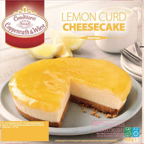Lemon Curd Cheesecake 6x450 gram Lemon Curd Cheesecake 6x450 gram