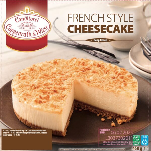 French Style Cheesecake 6x450 gram French Style Cheesecake 6x450 gram