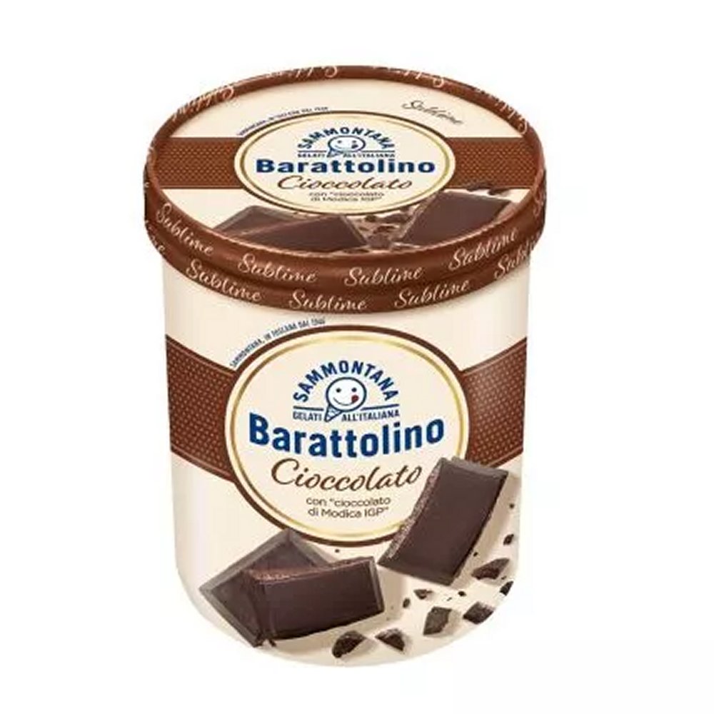 Barattolino Sublime Pure Chocolade IJsbeker 6x450 ml