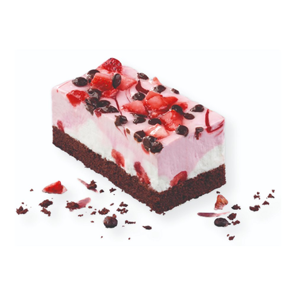 Aardbeien gebakje 4x1550 gram vegan- 4x12 porties