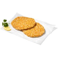 krokant gepaneerde gehaktschnitzel (voor gefrituurd)3 kg. krokant gepaneerde gehaktschnitzel (voor gefrituurd)3 kg.
