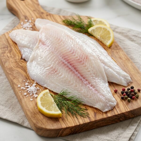 Scholfilet zonder huid 8kg Netto - IQF p/stuk ingevroren