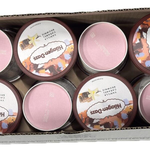 Häagen-Dazs Vanilla Caramel Brownie ijsbekers 8x460 ml - Afbeelding 2