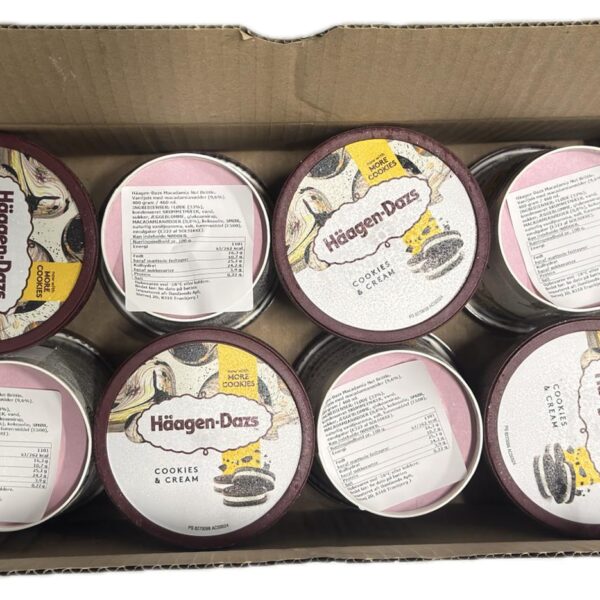 Häagen-Dazs Cookies & Cream ijsbekers 8x460 ml - Afbeelding 2