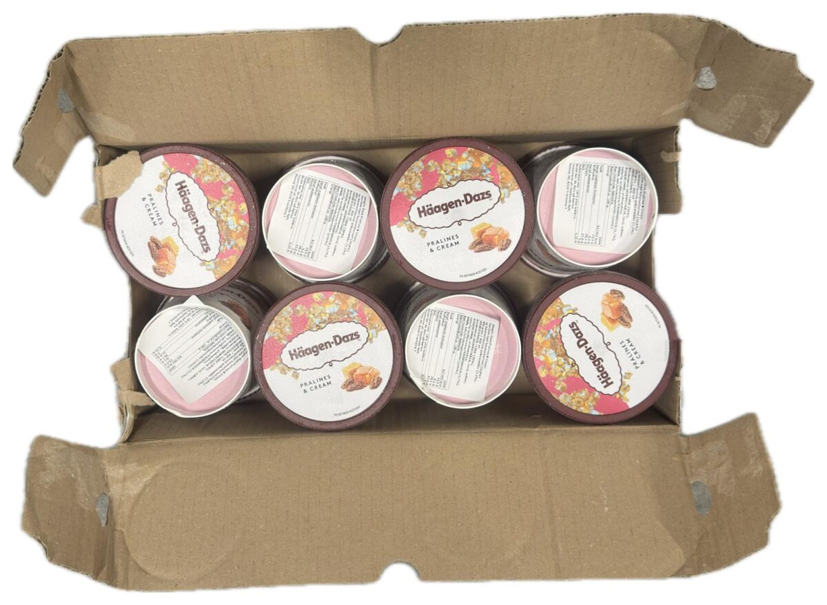 Häagen-Dazs Pralines & Cream ijsbekers 8x460 ml
