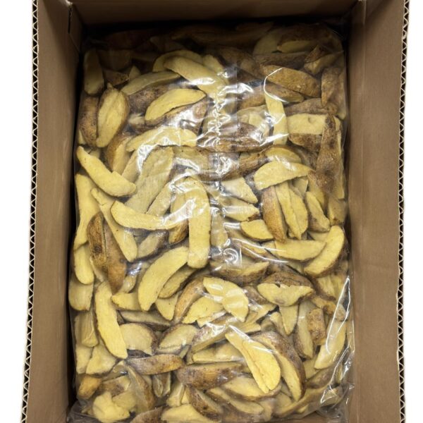 Aardappelwedges voorgebakken 4x2,5 kilo 13 mm met schil Aardappelwedges voorgebakken 4x2,5 kilo 13 mm met schil