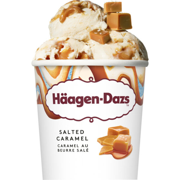 Häagen-Dazs Salted caramel ijsbekers 8×460 ml Häagen-Dazs Salted caramel ijsbekers 8×460 ml