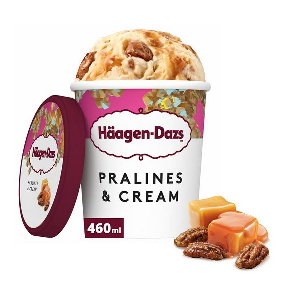 Häagen-Dazs Pralines & Cream ijsbekers 8x460 ml