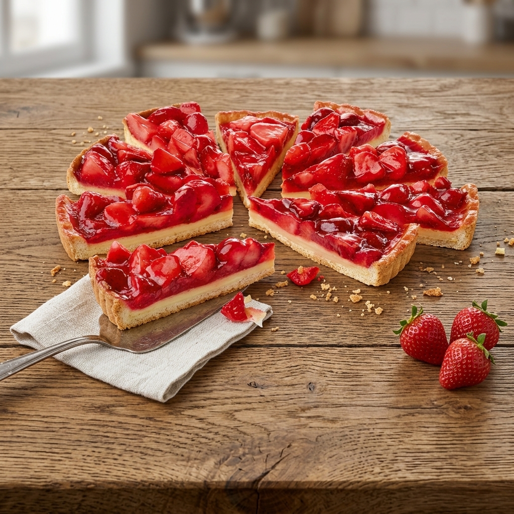 Strawberry Taart 5 st. a 1600 gram Strawberry Taart 5 st. a 1600 gram
