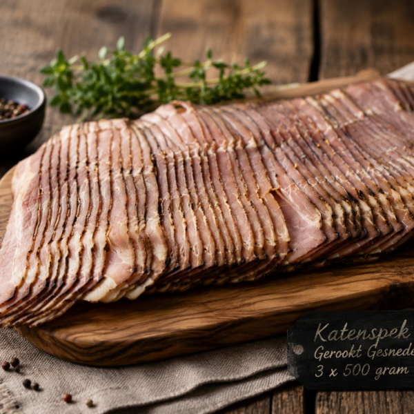 Katenspek Gerookt Gesneden 3 x 500 gram | Vers Katenspek Gerookt Gesneden 3 x 500 gram | Vers
