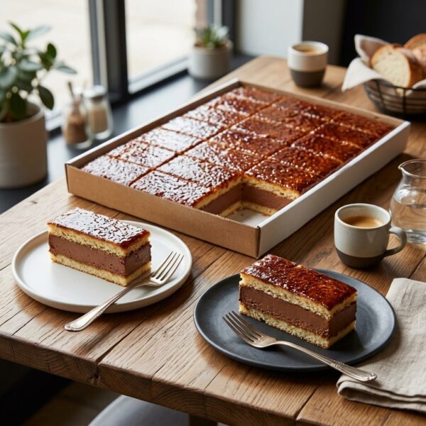 Chocolate Mousse Slice – Horeca Plaatgebak 1800 gram Chocolate Mousse Slice – Horeca Plaatgebak 1800 gram