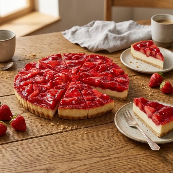 Aardbeien Cheesecake 24cm - 12 punten | Erlenbacher Diepvries Taart Aardbeien Cheesecake 24cm - 12 punten | Erlenbacher Diepvries Taart