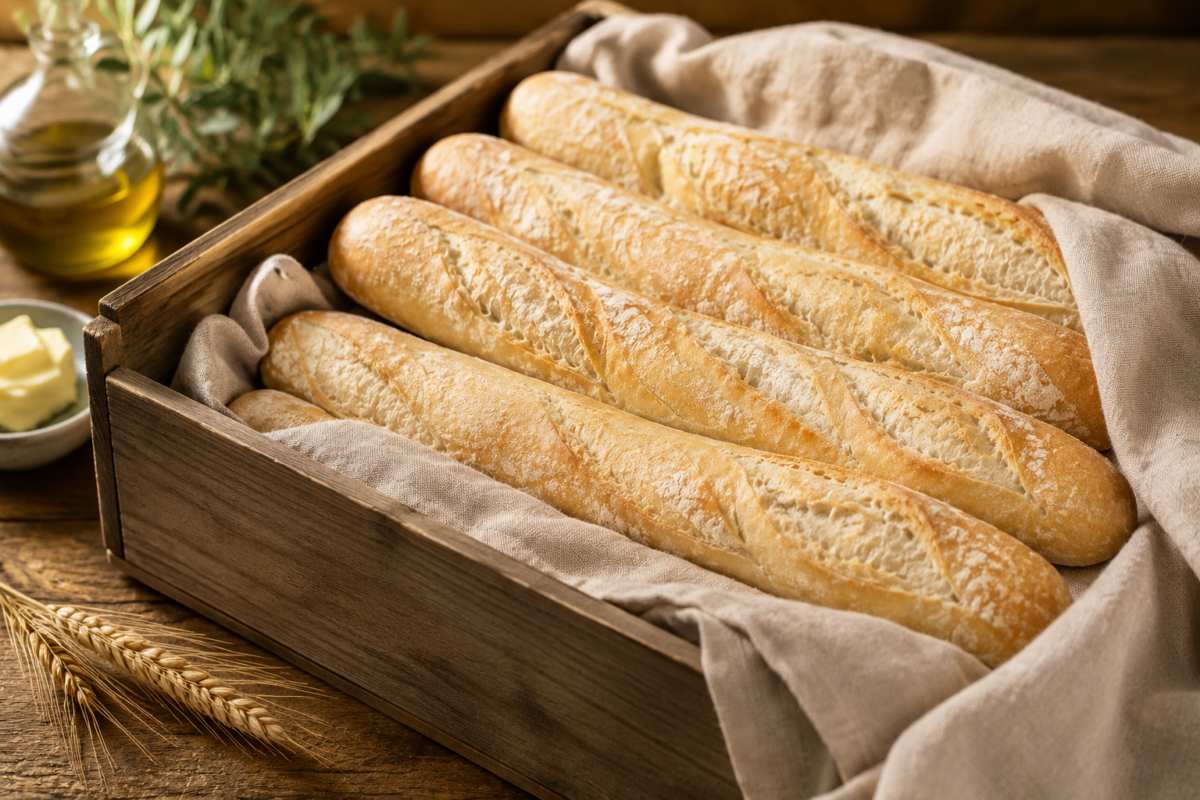 Baguette ( stokbrood ) 16x400 gram wit Baguette ( stokbrood ) 16x400 gram wit