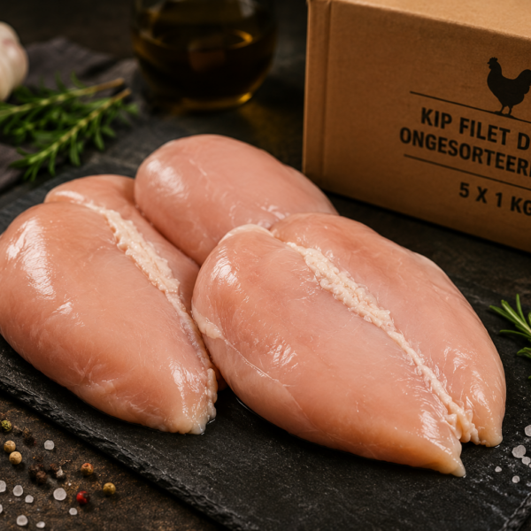 Kip filet dubbel ongesorteerd — 5 x 1 kg | Vers Kip filet dubbel ongesorteerd — 5 x 1 kg | Vers