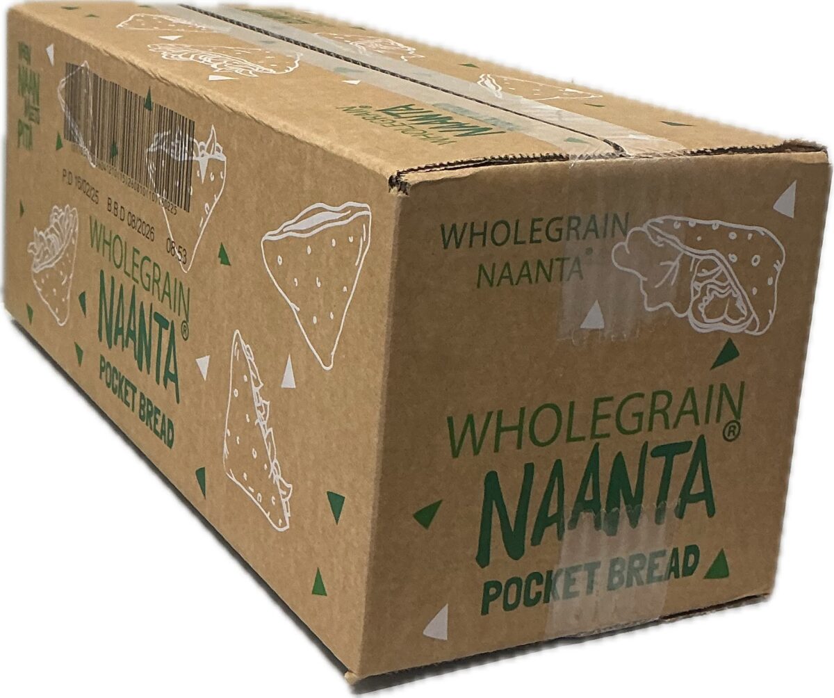 Naanta Pocket Bread (Volkoren Naanbrood) 30 st a 80 gram Naanta Pocket Bread (Volkoren Naanbrood) 30 st a 80 gram