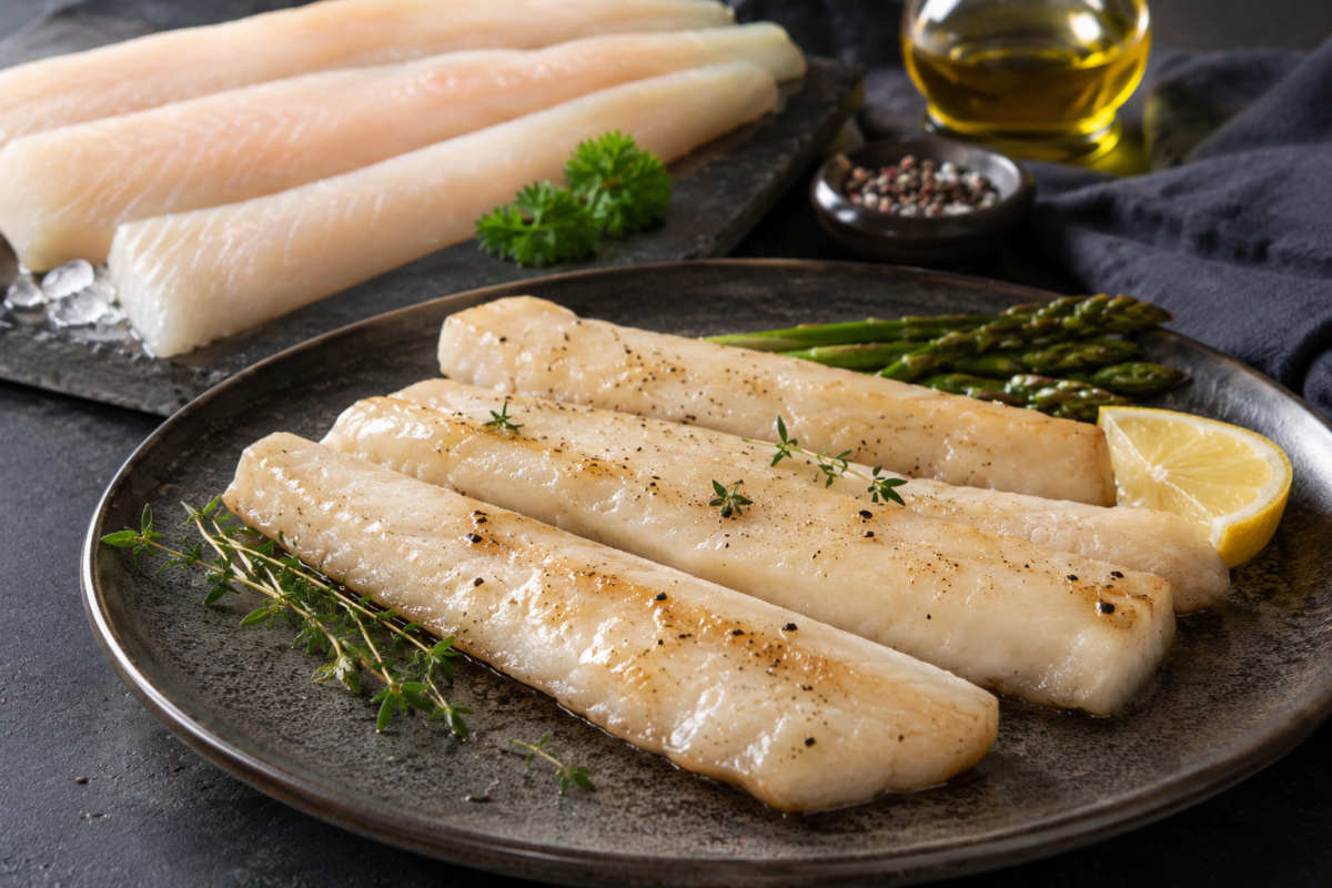 Zeeduivelfilets 5 kg. (vis) 80%, water 20% (losgevroren)