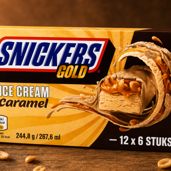 Snickers Gold Ice Cream Caramel 12x6 ijsjes