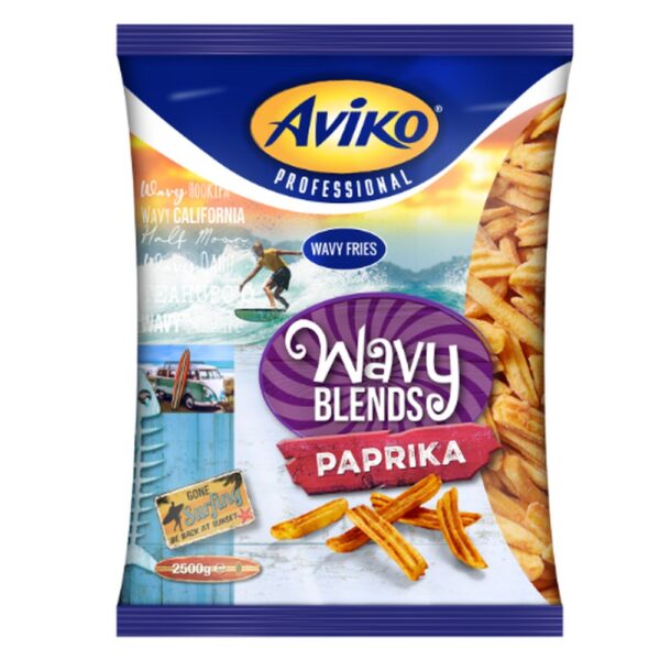 Aviko Wavy Blends Paprika 4 x 2,5 kg (10 kg) Aviko Wavy Blends Paprika 4 x 2,5 kg (10 kg)