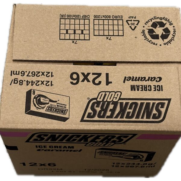 Snickers Gold Ice Cream Caramel 12x6 ijsjes