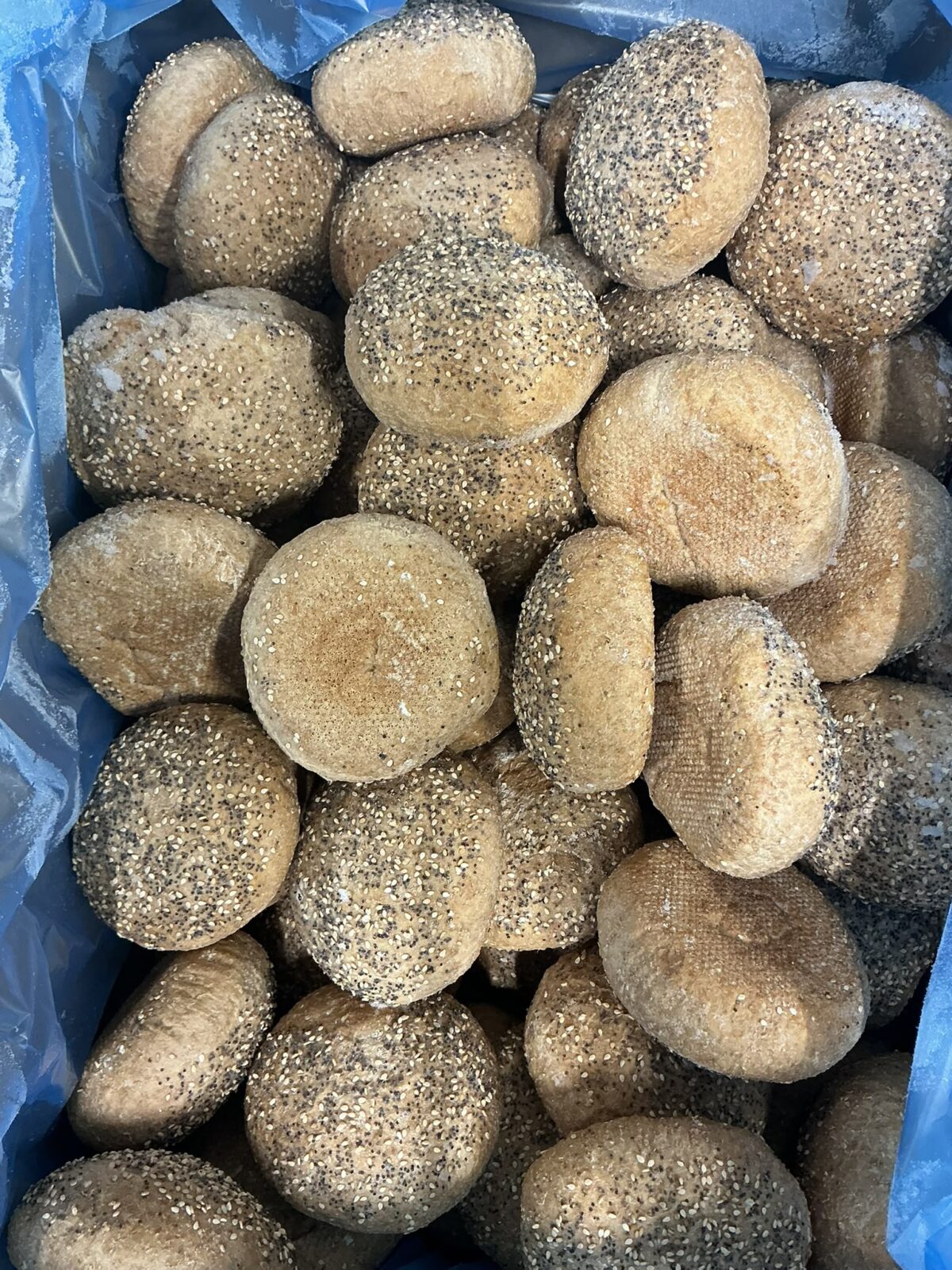 Volkoren Bollen Maanzaad Sesam 60x110 gram