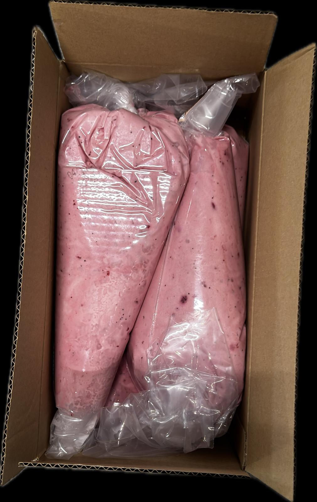 Aardbei Bavarois spuitzakken 4x1500 ml.