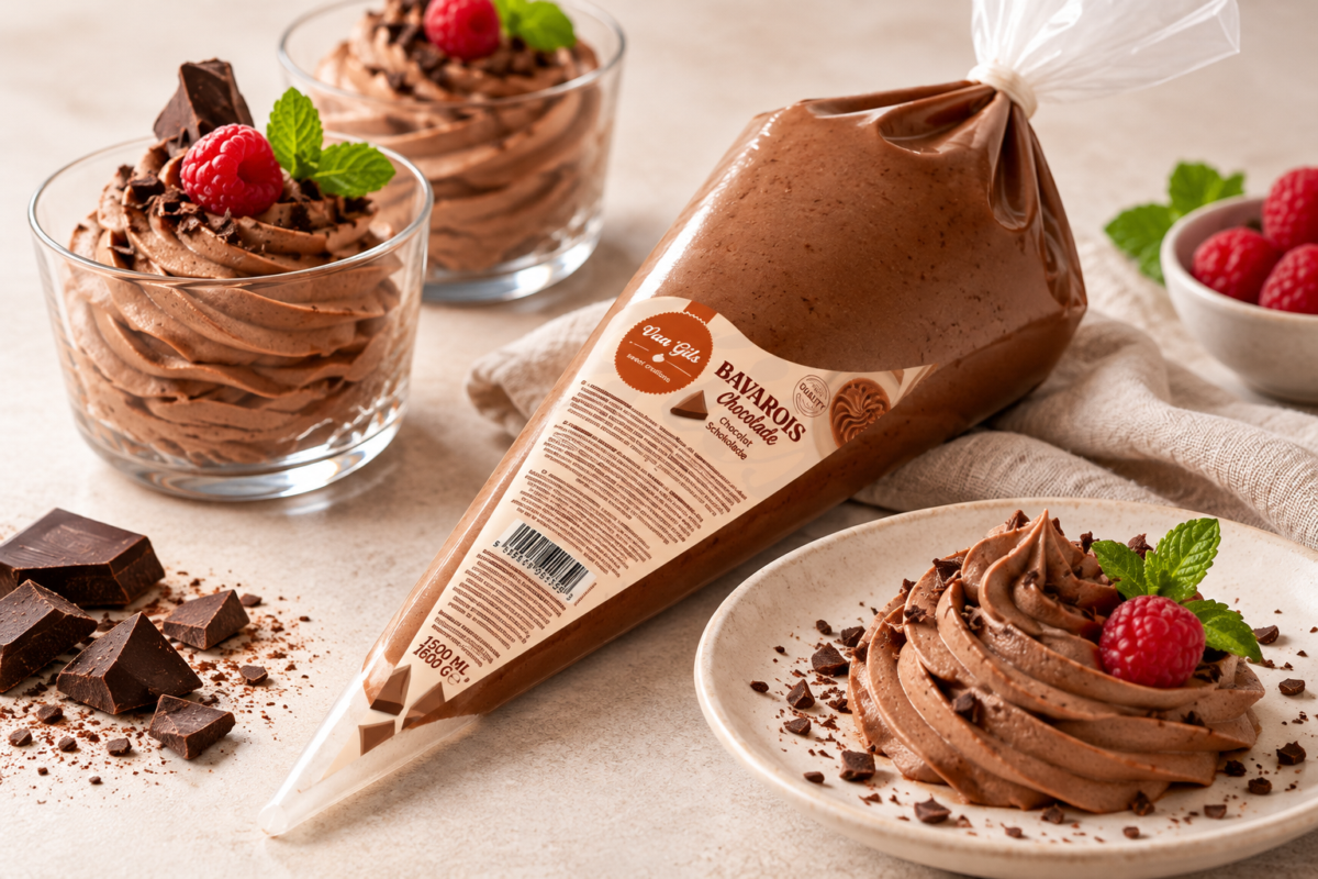 Spuitzak Chocolade Bavarois 4 × 1500 ml Spuitzak Chocolade Bavarois 4 × 1500 ml